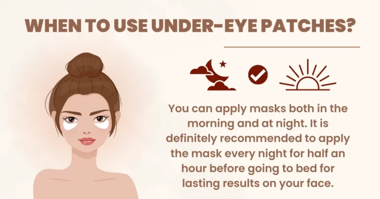 Under-eye patches morning or night?