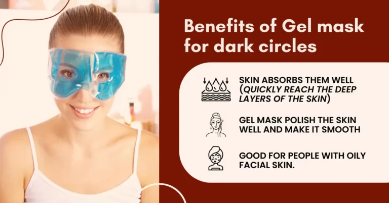 Gel mask for dark circles