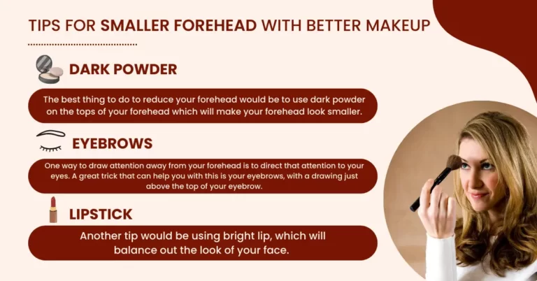 Tips for smaller forehead with better makeup