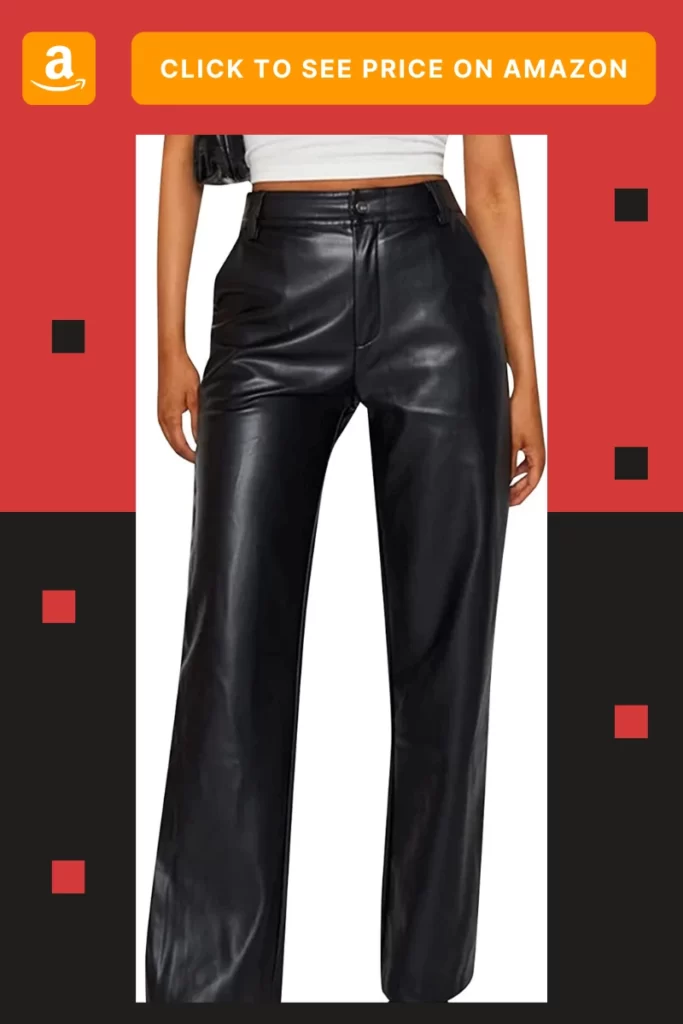 second faux leather pants that will make you appear classy and sophisticated
