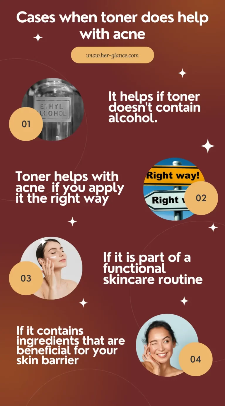 When does toner help with acne